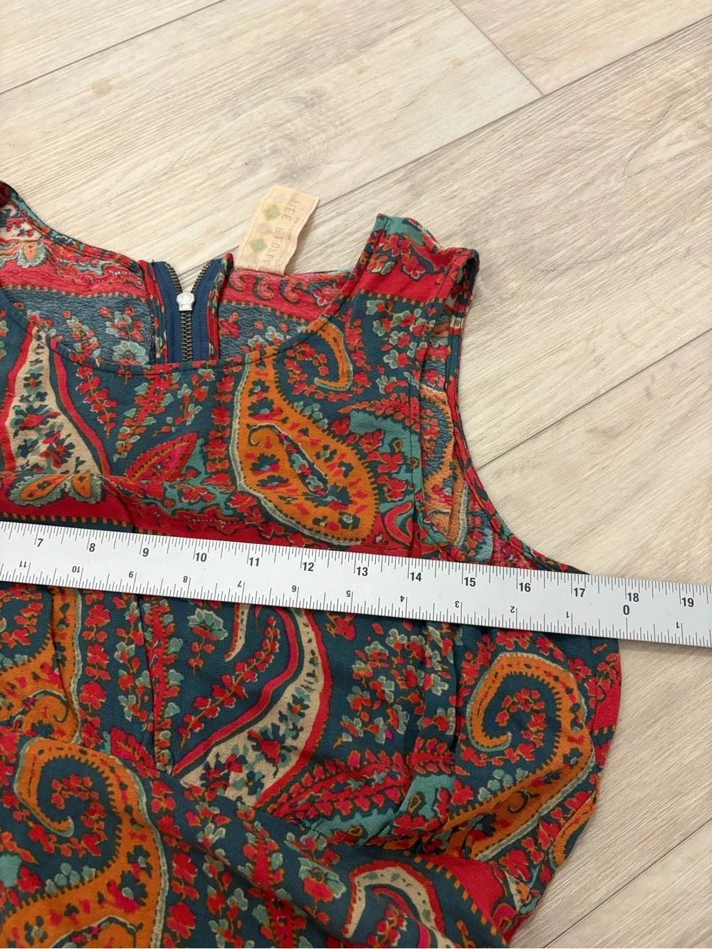 Free People Dancing Pretty Paisley A Line tank dress Sz 4